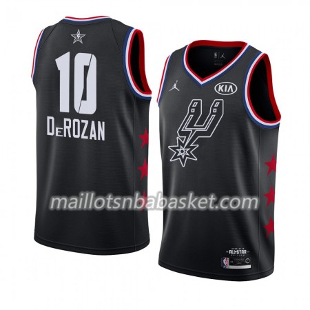 Maillot Homme San Antonio Spurs DeMar DeRozan 10 2019 All-Star Jordan Brand Noir Swingman